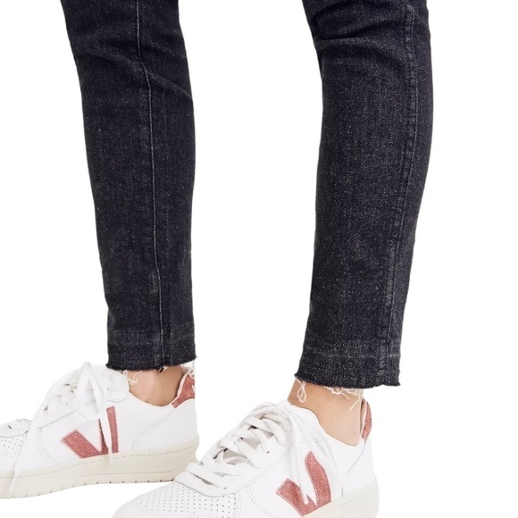 Madewell 10” High Rise Released Hem Black Wash Skinny Jeans Women’s 29 - Picture 4 of 16